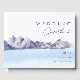 Winter Mountain Wedding Guest Book