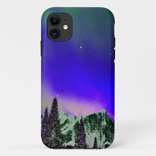 Winter Mountains at Night Case-Mate iPhone Case (Back)