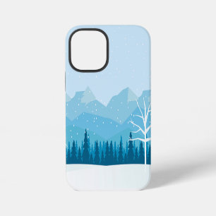 Winter Mountains Background iPhone 12 Mini Case