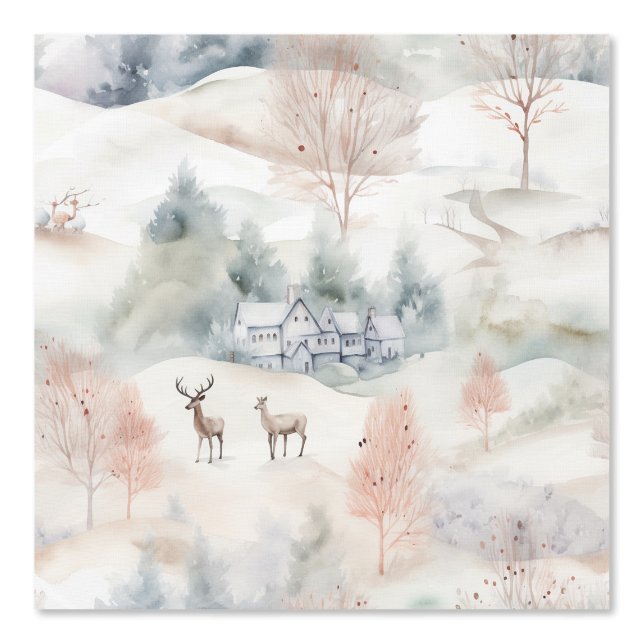 Winter Mountains Whisper Hills Wallpaper (Front)