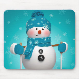 Winter Mouse pad/Snowman Pad