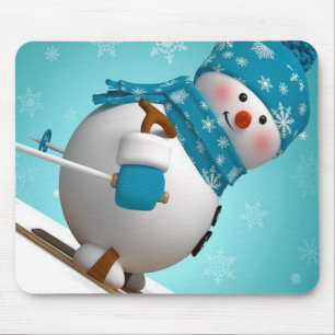 Winter Mouse pad/Snowman Pad