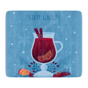 Winter Mulled Wine Cutting Board