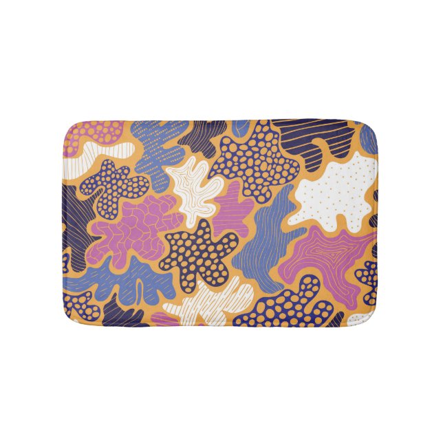 Winter Mulled Wine: Mixed Media Bath Mat (Front)