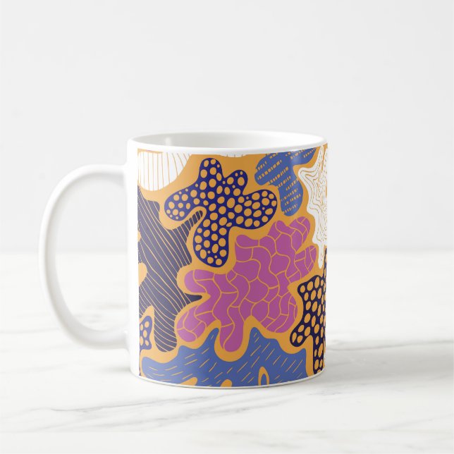 Winter Mulled Wine: Mixed Media Coffee Mug (Left)