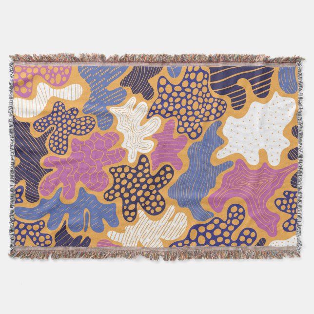 Winter Mulled Wine: Mixed Media Throw Blanket (Front)