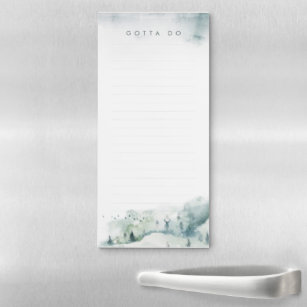 Winter Mystère Magnetic Notepad