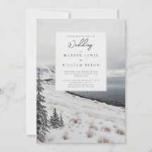 Winter nature photo wedding