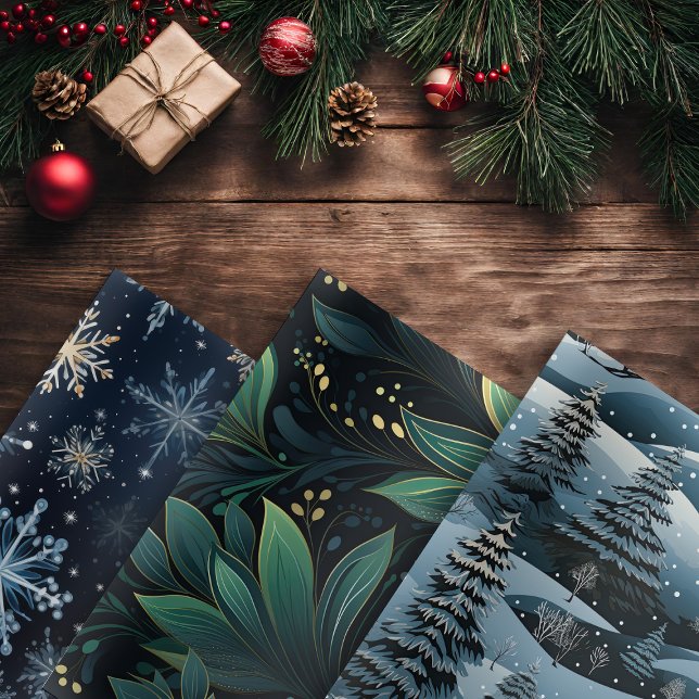 Winter/Nature Variety Wrapping Paper - Set of 3 (Creator Uploaded)