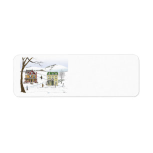 Winter Neighbourhood Label Return Address Label