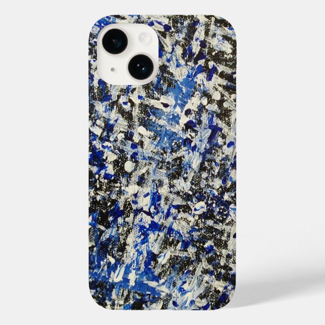 Winter Night Abstract Case-Mate iPhone Case (Back)