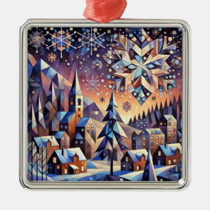Winter Night Art Christmas Ornament