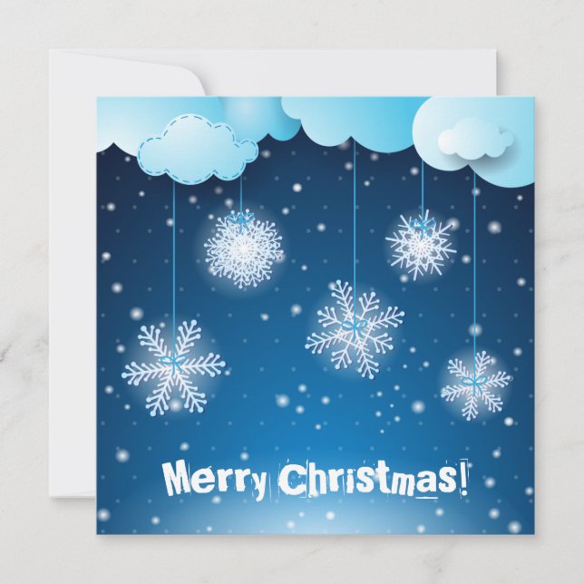 Winter night, Christmas card (Front)