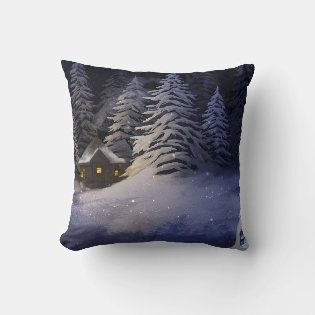 Winter Night Cushion (Front)