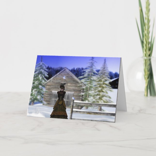 Winter Night Holiday Card (Front)