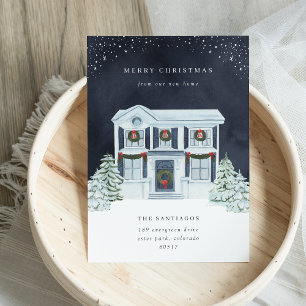 Winter Night Holiday Moving Announcement