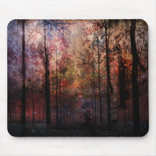 Winter Night Mouse Pad (Front)
