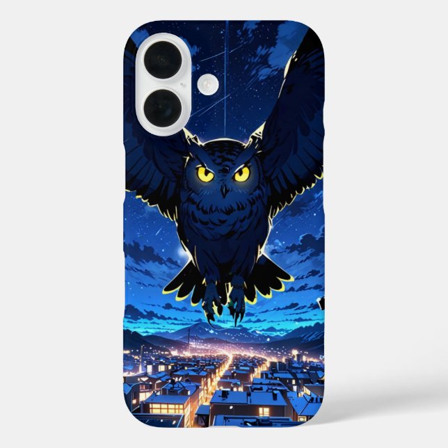 Winter Night Owl Case-Mate iPhone Case (Back)