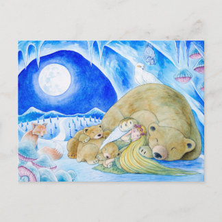 "Winter Night" Postcard