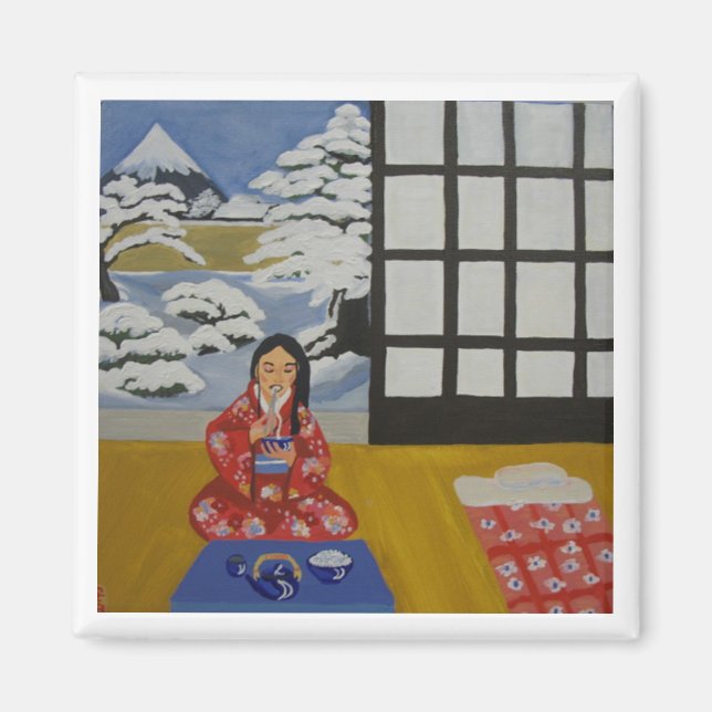 Winter noodles magnet (Front)