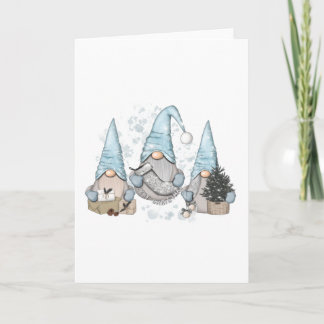 Winter Nordic Gnomes Card
