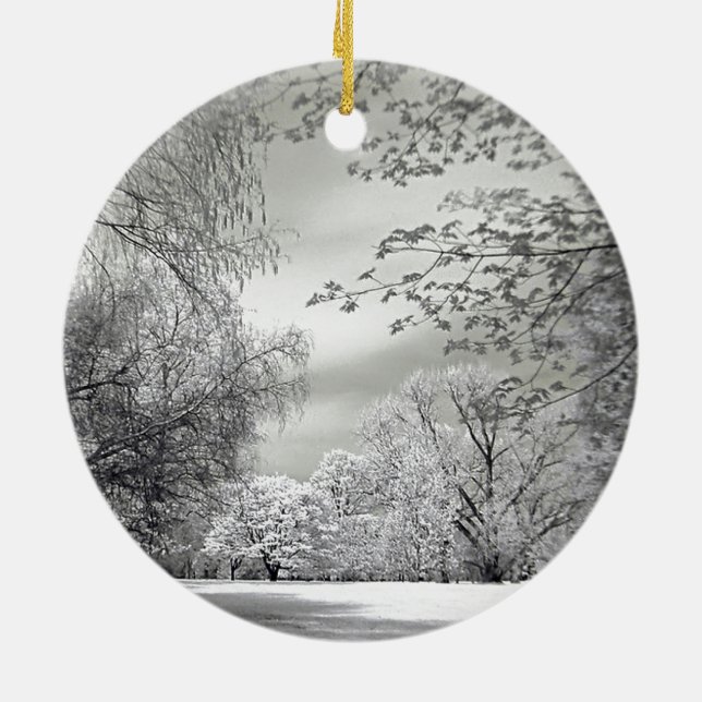 Winter, Not Ceramic Tree Decoration (Back)