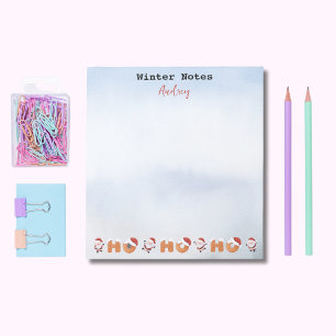 Winter Notes   Name   Santa's Ho Ho Ho Notepad