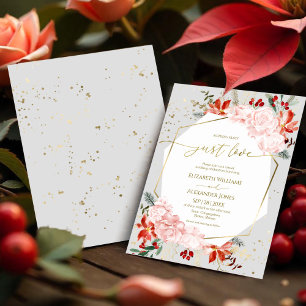 Winter Nothing Fancy Just Love Wedding Invitations