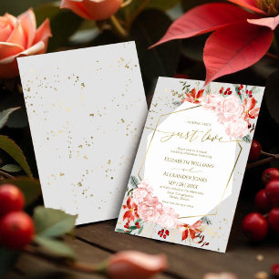Winter Nothing Fancy Just Love Wedding Invitations