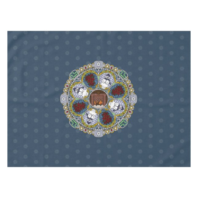 Winter Nouveau Tablecloth (Front (Horizontal))