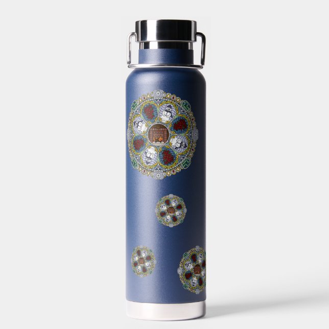 Winter Nouveau Water Bottle (Back)