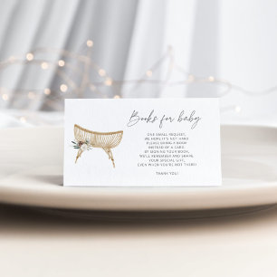 Winter nursery books for baby ticket enclosure card