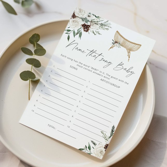 Winter Nursery Name that song baby shower game (Creator Uploaded)