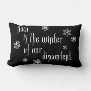 Winter Of Discontent Snowflakes CHOOSE YOUR COLOR Lumbar Cushion
