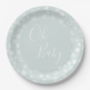 Winter Oh Baby Plates Little Snowflake Baby