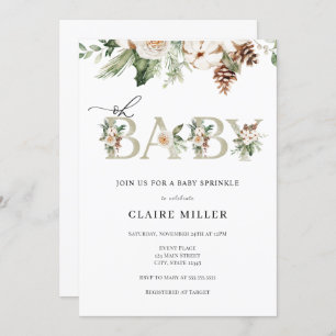 Winter Oh Baby Sprinkle Invitation