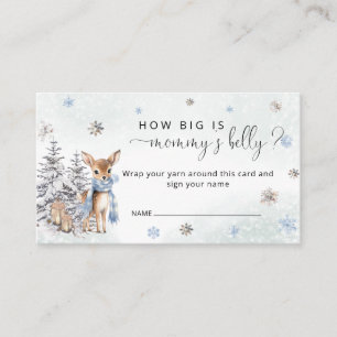 Winter Oh Deer How Big is Mummy's Belly Enclosure Card