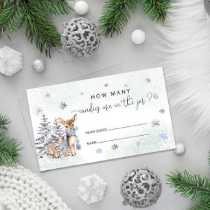 Winter Oh Deer How Many Candies Enclosure Card