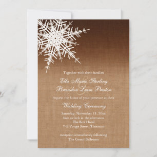 Winter Ombre Wedding Invitation