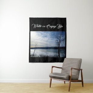 WINTER ON CAYUGA LAKE TAPESTRY