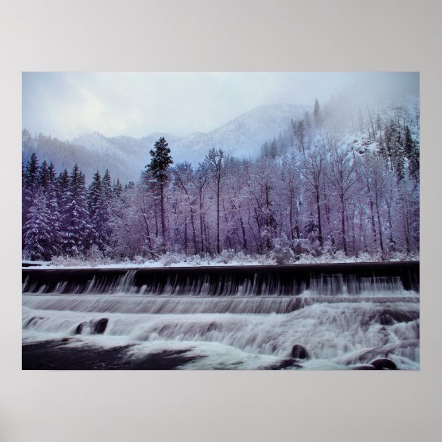 Winter on the Wenatchee Poster (Front)