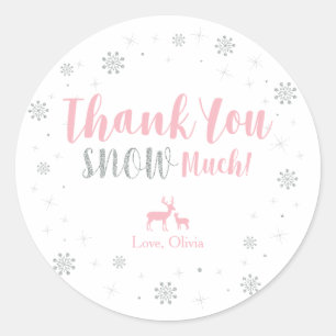 Winter onderland, Thank you snow much sticker
