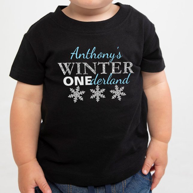 Winter ONEderland 1st Birthday Baby T-Shirt (Creator Uploaded)