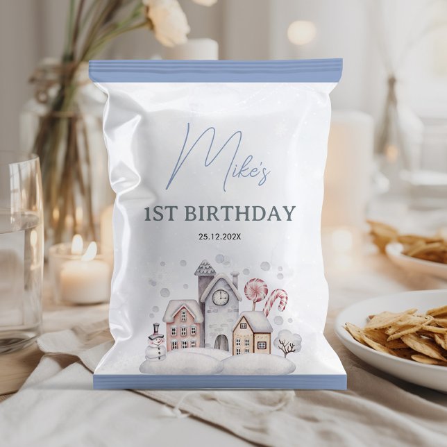 Winter Onederland 1st Birthday Chip Bag Wrapper (Creator Uploaded)