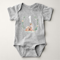 Winter Onederland 1st Birthday Deer Shirt Romper