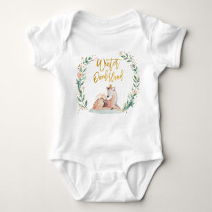 Winter Onederland 1st Birthday Deer Shirt Romper