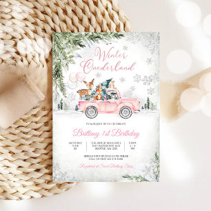 Winter Onederland 1st Birthday Invitation