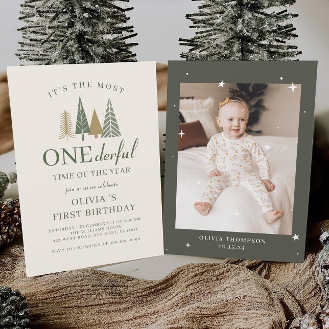 Winter Onederland 1st Birthday Invitation (Creator Uploaded)