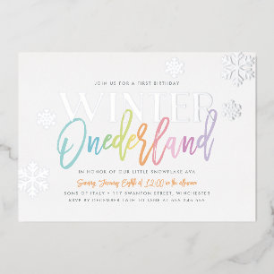 Winter ONEderland 1st Birthday Rainbow