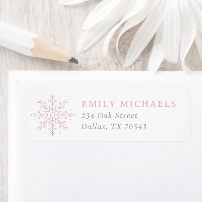 Winter Onederland 1st Birthday Return Address Label (Insitu)